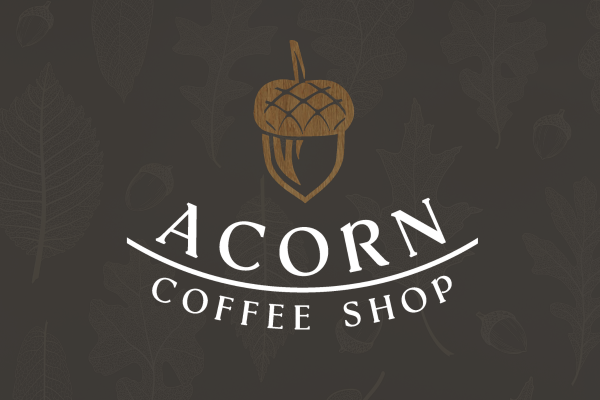 Acorn Coffee Shop Logo