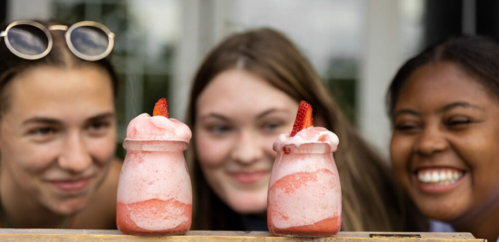 Students and Strawberry - Strawberries